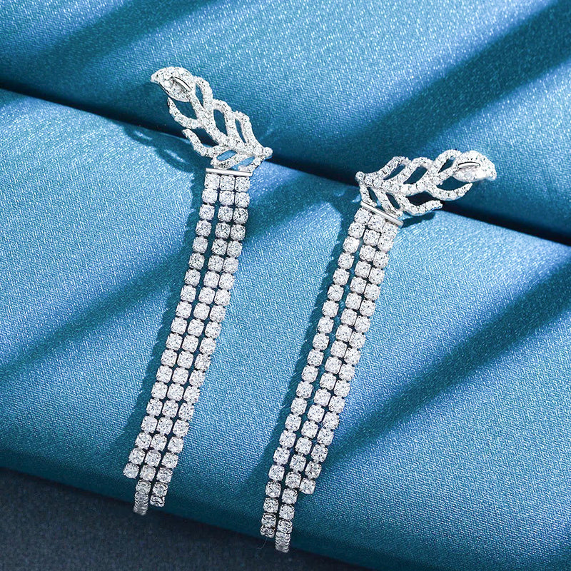 Hailey Climber Drop Earrings | 925 Silver