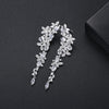 Statement earrings, party earrings, silver earrings, drop earrings, wedding earrings, going out earrings, sparkling earrings