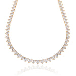 Sweetheart Deluxe Tennis Necklace | Gold