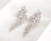 Statement earrings, party earrings, silver earrings, drop earrings, wedding earrings, going out earrings, sparkling earrings