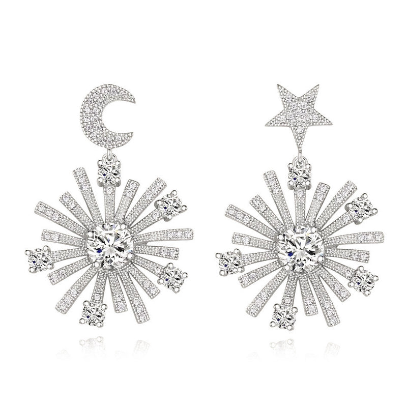 Moonlight Drop Earrings | Silver