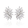 Margaux Cluster Earrings | Silver